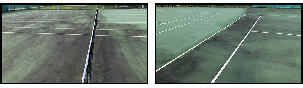 Cleaning Tennis Courts