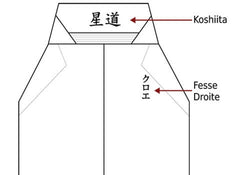 Emplacement Broderie Hakama