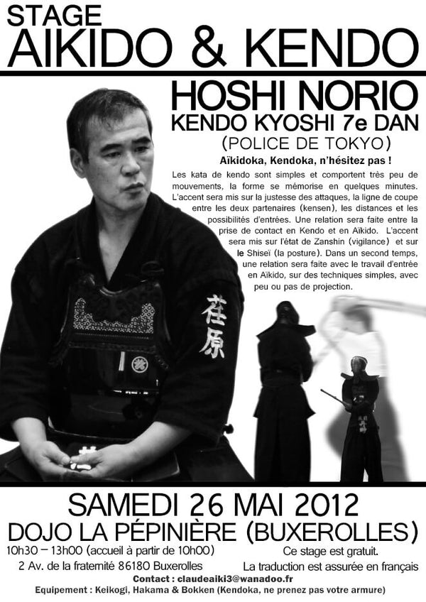 Norio Hoshi - Kendo 7e Dan - Poitiers Seminar - Kendo & Aikido