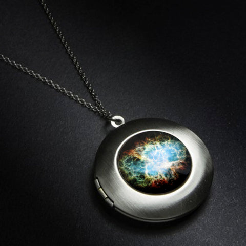 Crab Nebula Outer Space Locket by Yugen Tribe