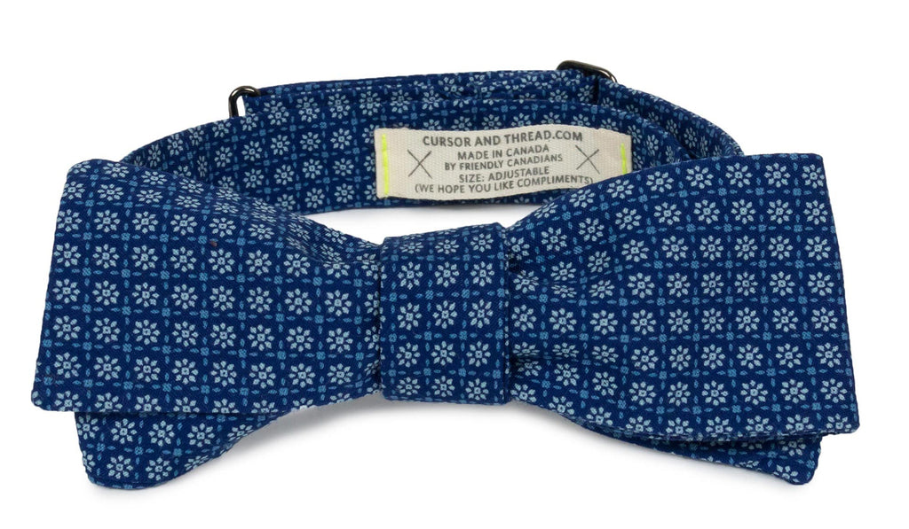 Daisy Floral Japanese Cotton Bow Tie