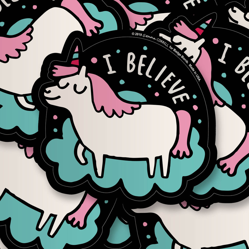Topps Sticker 157 I believe in Unicorns 