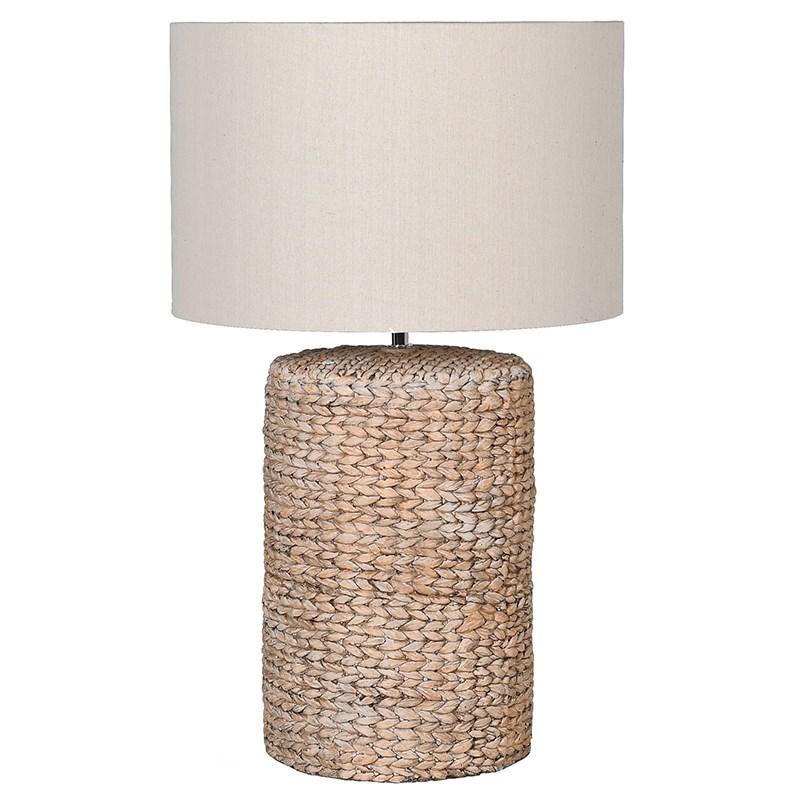 large rattan table lamp