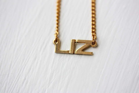 Vintage Name Necklace - Liz