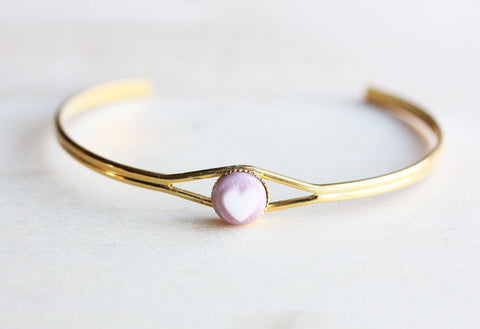 Pink Heart Dot Bracelet