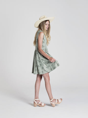 Rylee & Cru Womens Palm Tree Dress