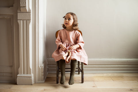 Classic Josie Dress from Soor Ploom in their New Fall Collection.  lovely baby and girl clothing from the Brooklyn based company.