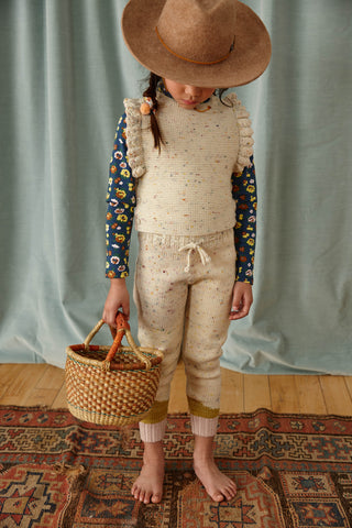 Misha & Puff Confetti Vest goes with everything.  Lovely for layering with the skating skirt and available for baby and girls.