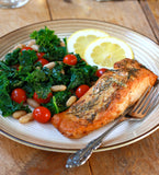 Baked salmon recipe with dill weed by SeasonWithSpice.com