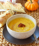 Roasted pumpkin soup recipe with smoked black pepper by SeasonWithSpice.com