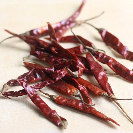 Dried arbol chili peppers - season with spice asian spice shop