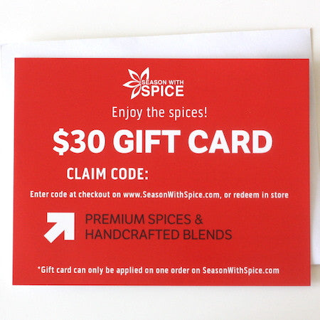 Season with Spice gift card