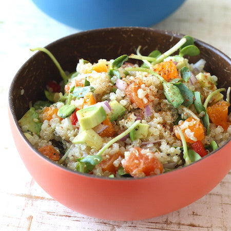 Tangerine, avocado & quinoa salad 