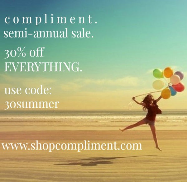 Shop Compliment Semi-annual sale