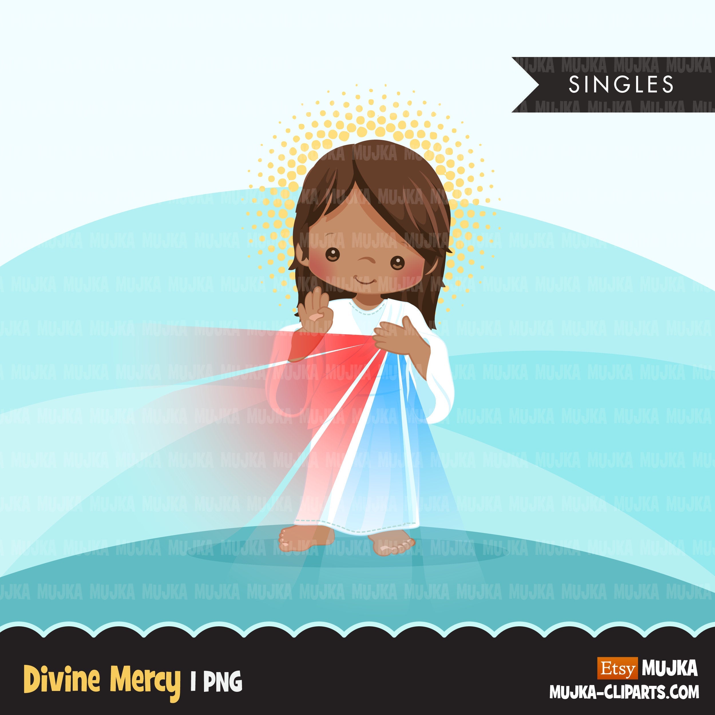 divine mercy image clipart escalier