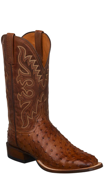 Lucchese Harmon Mens Brown Full Quill 