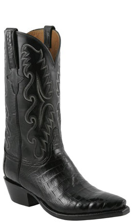 lucchese black caiman boots