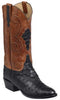 Lucchese GY1007.63 RANDALL Mens Black Full Quill Ostrich Boots