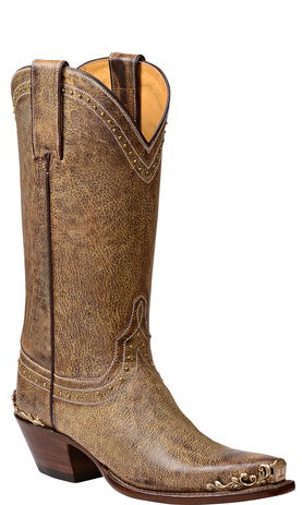 Lucchese GY4528.S54 RAVEN Womens Sandstone Driftwood Goat Boots