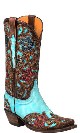 lucchese blue boots