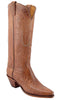 Lucchese L4605 Womens Tan Burnished Mad Dog Goat Cowboy Boots