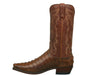Lucchese N1151.53 FRANKLIN Mens Tan Burnished Hornback Caiman Crocodile Tail Boots