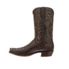 Lucchese N1153.73 FRANKLIN Mens Barrel Brown Hornback Caiman Crocodile Tail Boots Size 9 D STALL STOCK
