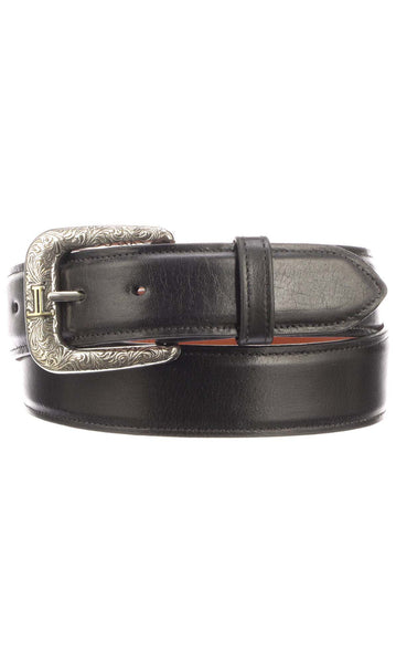 Lucchese W4201 Black Ranch Hand Calfskin Mens Belt