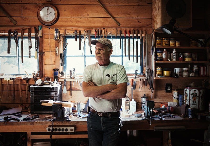 Trey Walker Knife Maker at The Good Supply in Pemaquid Maine