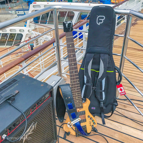 Donald Waugh's Bass Guitar, Amp and Gig Bag