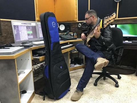 Usama Allati in the studio