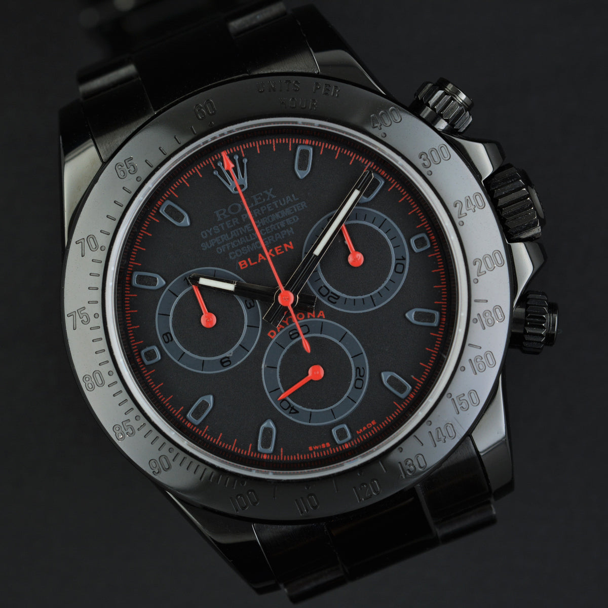 Rolex Daytona 116520 BLAKEN DLC ALMA Watches