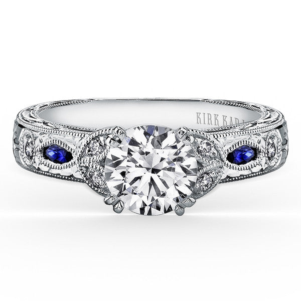 Engagement rings diamond and sapphire