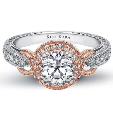 Rose gold engagement rings designer