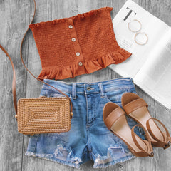 Rust Crop Top