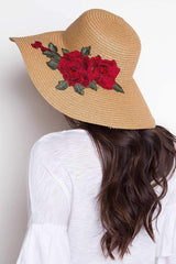Boho Chic Woven Sunhat with Flower