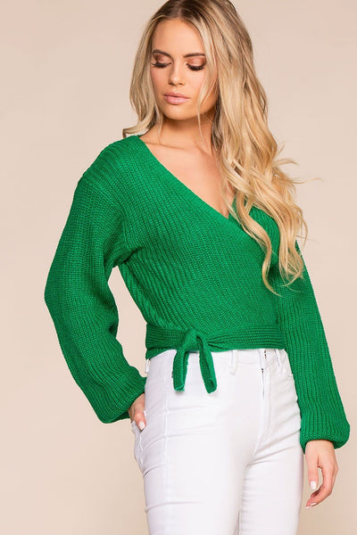 wrap sweater top