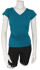 Bamboo V-Neck - shown in Teal