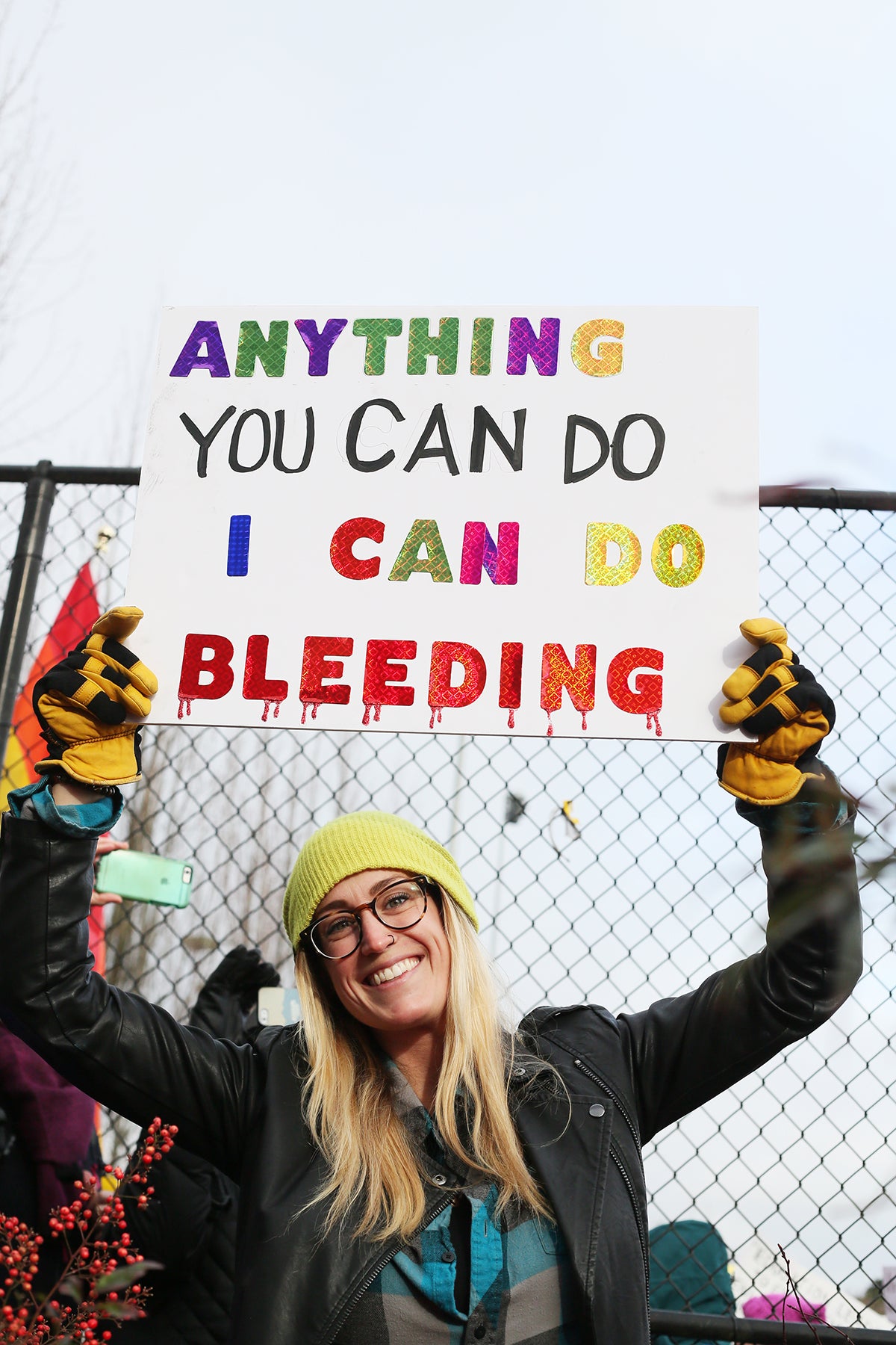 Seattle Women's March 2017 Anything you can do I can do bleeding
