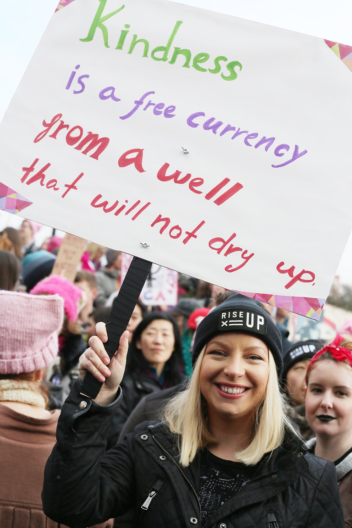 Seattle Women's March 2017  Kindness is a free currency