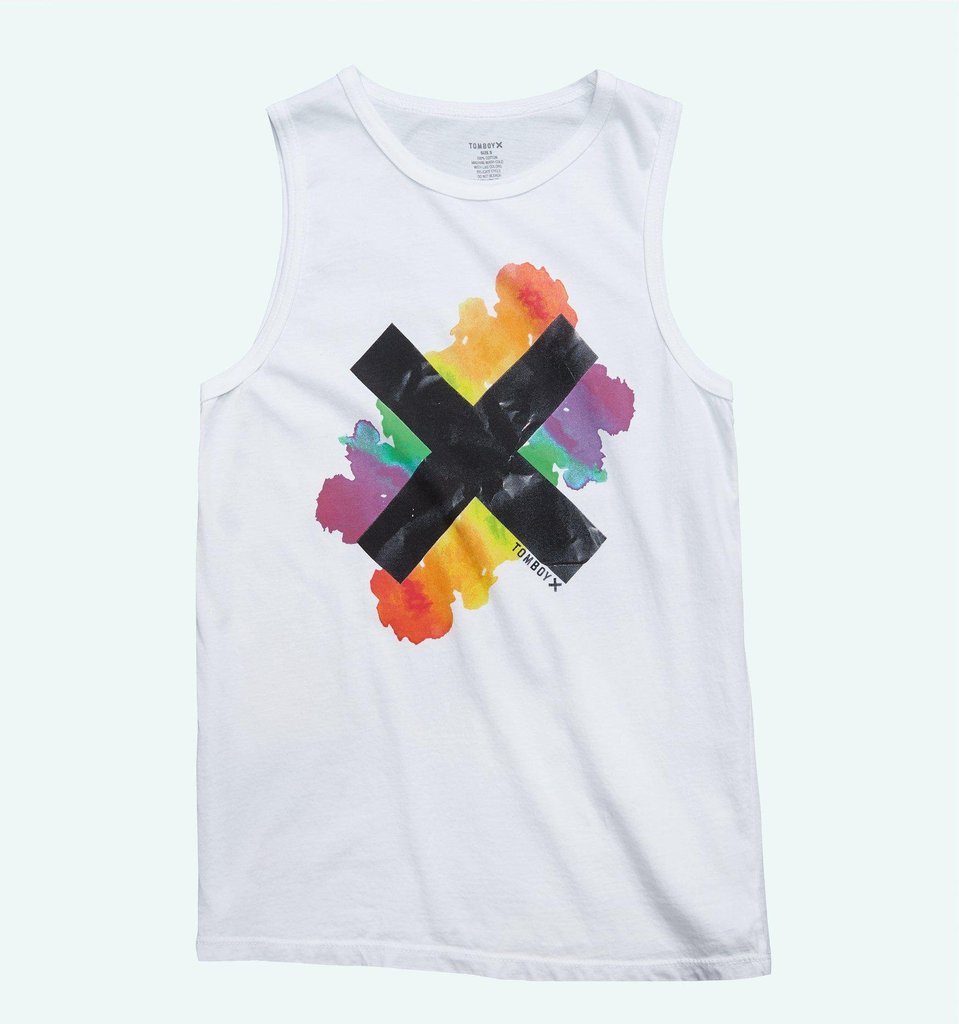 LIVE THE X MUSCLE TANK - WHITE