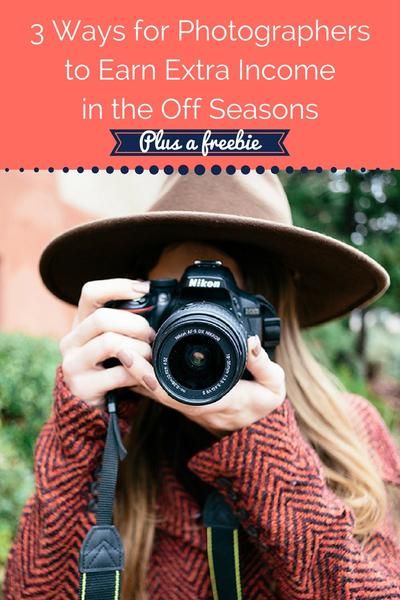 3 Ways for photographers to earn extra income in the off season