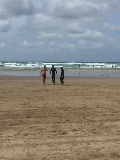 Green&BLue team sea dip for world oceans day