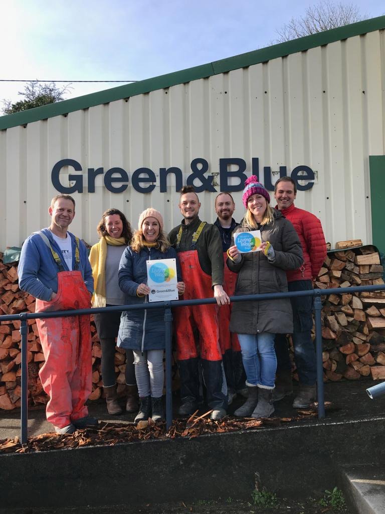 Green&Blue team becoming a living wage employer