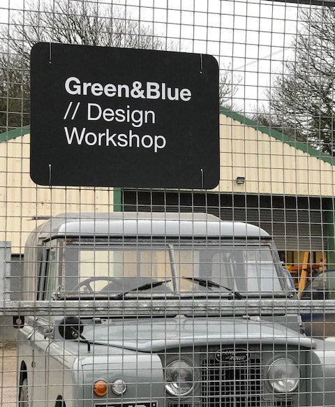 Landrover in Green&Blue yard