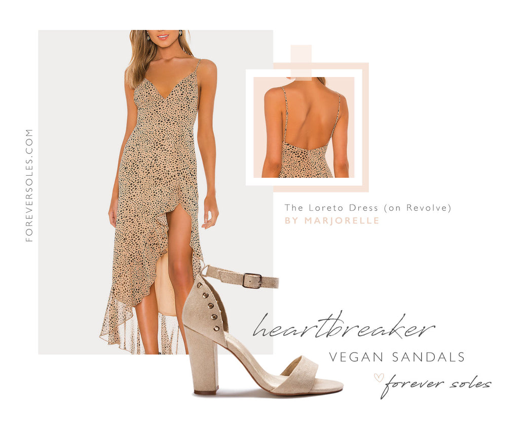 Forever Soles Heartbreaker Vegan Sandals + Wedding Guest Outfit