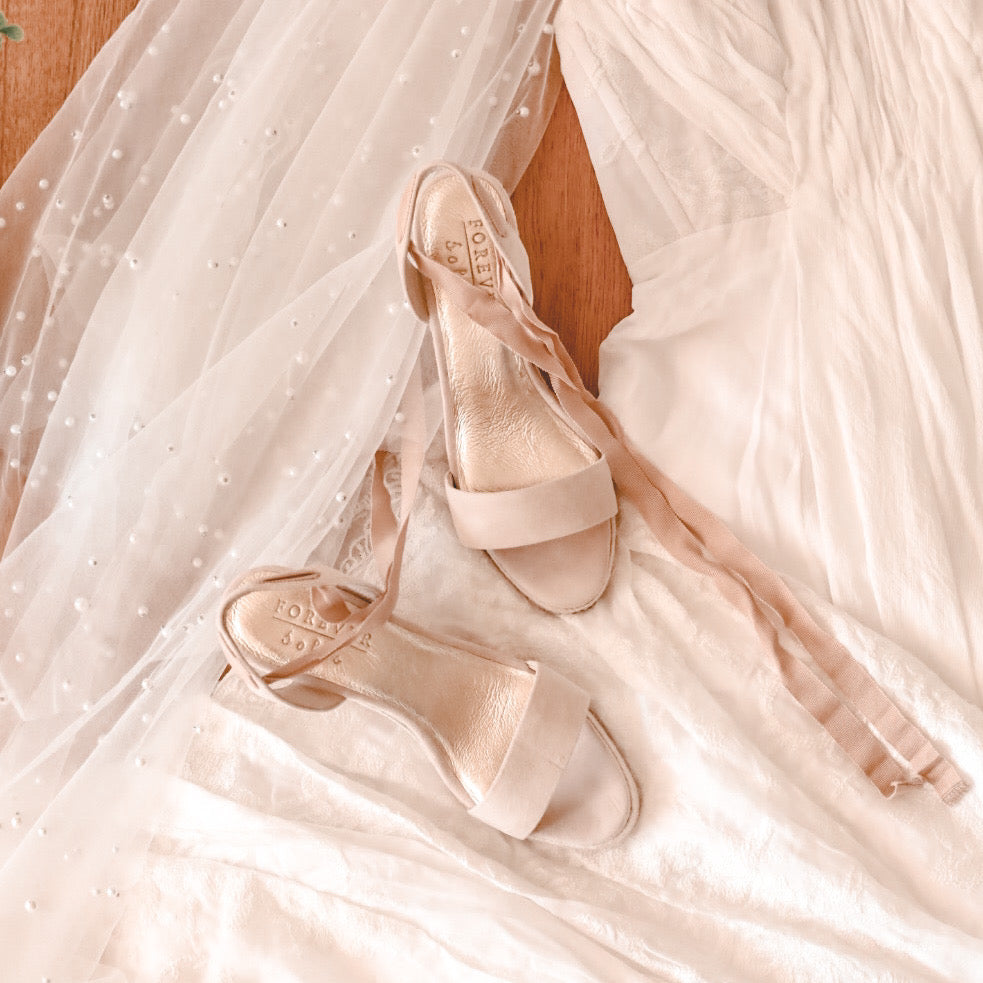 Bridal shoes heirloom pieces