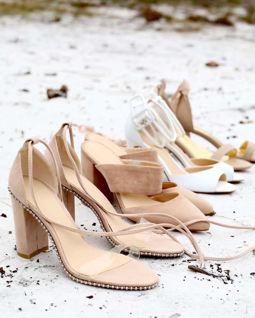 Wedding shoes with studs