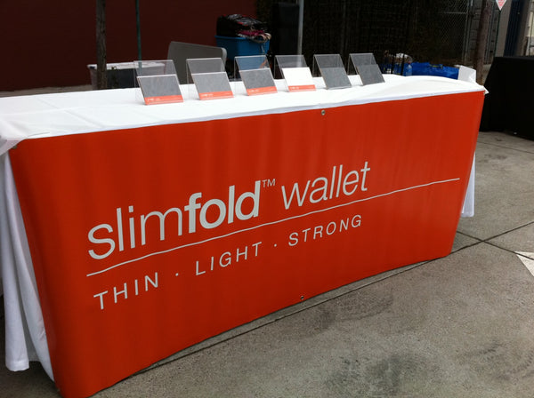 SlimFold Minimalist Wallet Booth Photo