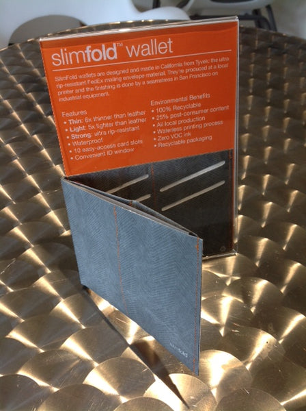 SlimFold Minimalist Thin Wallet Display Stand
